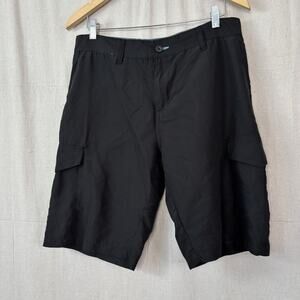 Burnside Board Shorts Men Size 32 Black Beach Summer Adventure Outdoors Casual‎